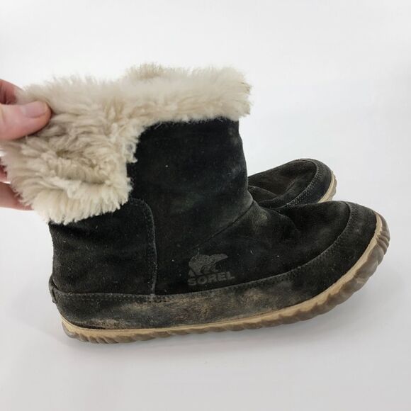 Sorel womens out n about bootie black 6 boots winter - Picture 1 of 5